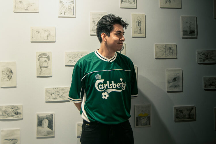 Human Carlos en la Galería González Arratia 02.