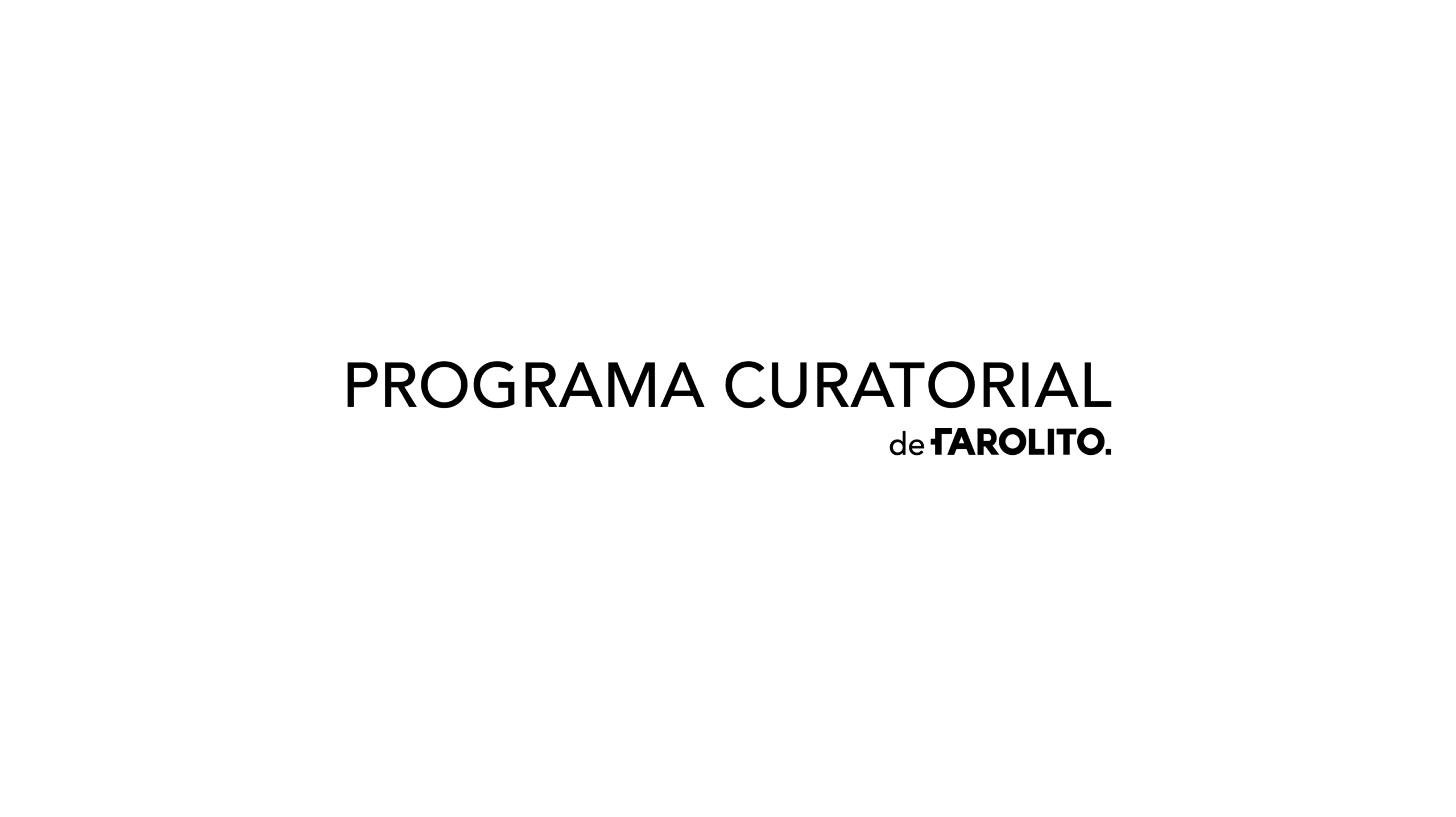 Programa Curatorial de Farolito-Portada